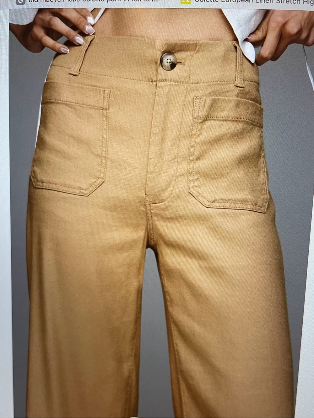 Anthropologie Maeve Colette camel pant sz 30